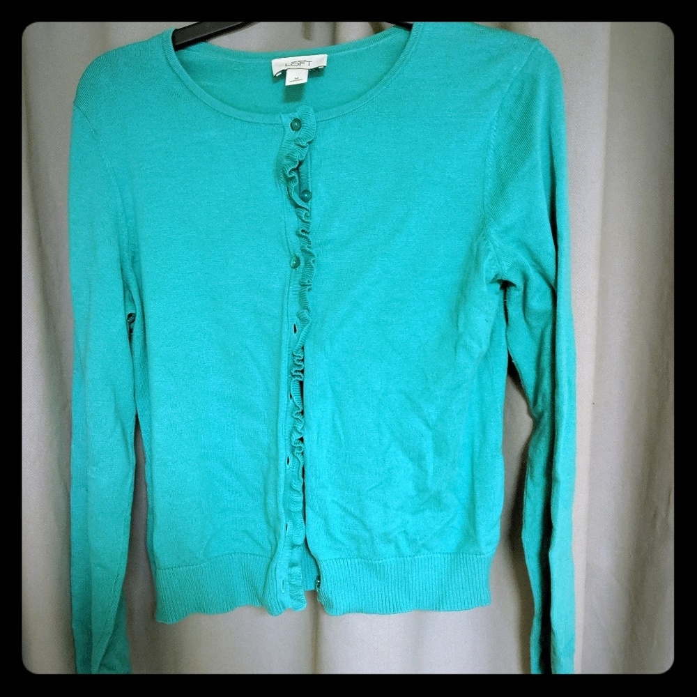 Green cardigan
